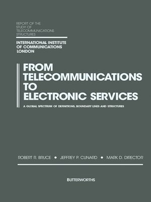 cover image of From Telecommunications to Electronic Services